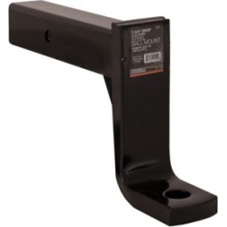 Buyers Products 2-1/2 in. Ball Mount with 7-3/4 in. Drop x 10 in. Long Tube Black