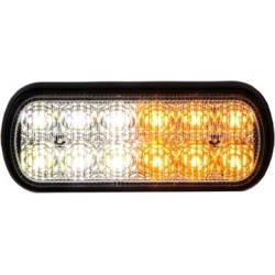 Buyers Products 5.5 in. Amber/Clear Rectangular Strobe Light