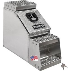 Buyers Products 24 in. x 28 in. x 18 in. Heavy-Duty Diamond Tread Aluminum Step Box