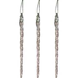 Gerson International 20 Pack 4.9 in. Real Spun Glass Hanging Icicle Ornaments, Set of 3, 2156800EC found on Bargain Bro Philippines from Tractor Supply for $44.99