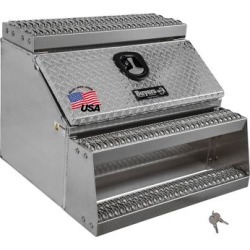 Buyers Products 24 in. x 28 in. x 30 in. Heavy-Duty Diamond Tread Aluminum Step Box
