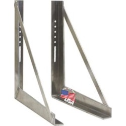 Buyers Products 18 in. x 18 in. Welded Stainless Steel Mounting Brackets