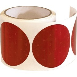 Buyers Products 3 in. Red Round DOT Stick-On Reflectors