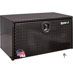 Buyers Products 24 in. x 24 in. x 24 in. Black Diamond Tread Aluminum Underbody Truck Box