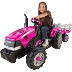 Peg Perego Case IH Pink Magnum Tractor & Trailer