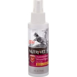 Nutri-Vet Antimicrobial Wound Spray for Cats, 4 oz., 1001022
