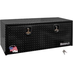 Buyers Products 24 in. x 24 in. x 60 in. Black Diamond Tread Aluminum Underbody Truck Box