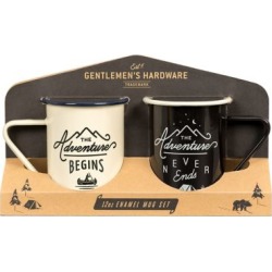 Gentlemen's Hardware Enamel Mugs, Set of 2, AGEN121