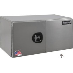 Buyers Products 18 in. x 18 in. x 60 in. Smooth Aluminum Underbody Truck Box with Barn Door