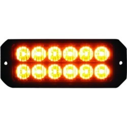 Buyers Products 5.19 in. Amber Rectangular LED Strobe Light