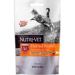 Nutri-Vet Hairball Soft Chews for Cats, 3 oz.
