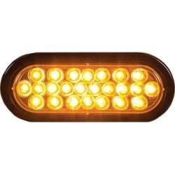 Buyers Products 6 in. Amber Oval Recessed Strobe Warning Light