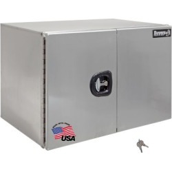 Buyers Products 24 in. x 24 in. x 36 in. XD Smooth Aluminum Underbody Truck Box with Barn Door
