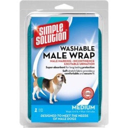 Simple Solution Washable Male Dog Wrap, Medium
