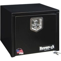 Buyers Products 16 in. x 14 in. x 18 in. Black Steel Underbody Truck Box
