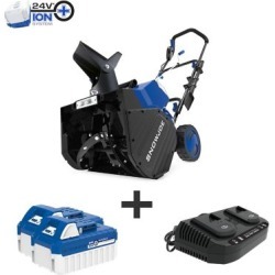 Snow Joe 48-Volt iON+ 18 In. Cordless Snow Blower Kit, 24V-X2-SB18