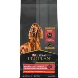 Purina Pro Plan FOCUS Sensitive Skin & Stomach Salmon & Rice Formula Adult Dry Dog Food, 5 lb. Bag