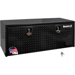 Buyers Products 18 in. x 24 in. x 48 in. Black Diamond Tread Aluminum Underbody Truck Box