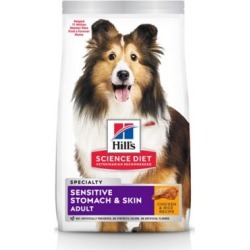 Hill's Science Diet Adult Sensitive Stomach & Skin Chicken Recipe Dry Dog Food, 15.5 lb. Bag