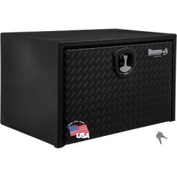 Buyers Products 18 in. x 18 in. x 30 in. Black Steel Underbody Truck Box with Aluminum Door