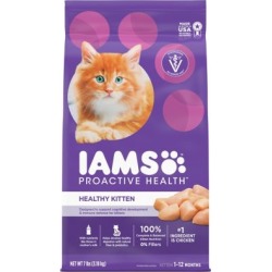 Iams PROACTIVE HEALTH Healthy Kitten Dry Cat Food with Chicken Cat Kibble