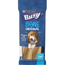 Purina Busy Original Pork Flavor Small/Medium Dog Bone Treats, 2 ct.