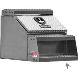 Buyers Products 24 in. x 28 in. x 24 in. Heavy-Duty Diamond Tread Aluminum Step Box