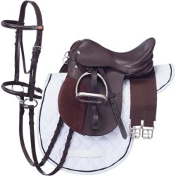 Tough-1 Miniature All Purpose English Saddle Package; English