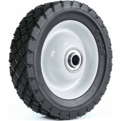 Martin Wheel 6X1.50 Light-Duty Steel Wheel, 1/2 in. BB, 1-3/8 in. Offset Hub, Diamond Tread