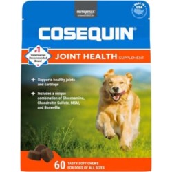 Cosequin Joint Health Supplement Plus MSM & Boswellia; Maximum Strength; Pack of 60 Tasty Soft Chews
