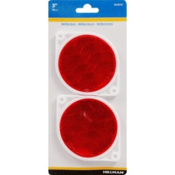 Hillman 3-in. Red Reflector, Pack of 2, 844010