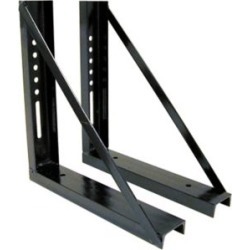 Buyers Products 18 in. x 18 in. Bolted Black Structural Steel Mounting Brackets