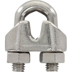 National Hardware 1/4 in. Wire Cable Clamps Stainless Steel; N830-314