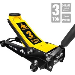 Torin JACKBOSS T830008E 3-Ton Professional Super-Duty Jack with Center Weighted Technology, Black/Yellow