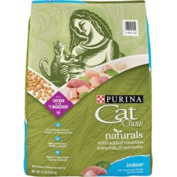 Purina Cat Chow Adult Indoor Hairball Control Healthy Weight Natural Chicken Recipe Dry Cat Food
