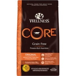 Wellness CORE Natural Grain-Free Original Turkey & Chicken Recipe Dry Dog Food, 4 lb.