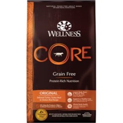 Wellness CORE Natural Grain-Free Original Turkey & Chicken Recipe Dry Dog Food, 24 lb.