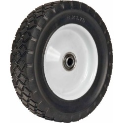 Martin Wheel 8X1.75 Light-Duty Steel Wheel, 1/2 in. BB, 1-3/8 in. Offset Hub, Diamond Tread