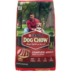 Purina Dog Chow Complete Adult Dry Dog Food Kibble Beef Flavor
