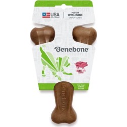 Benebone Wishbone Bacon-Flavored Dog Chew Toy, Medium Size, 808244