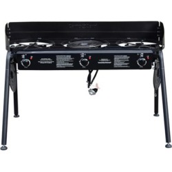 Camp-Zero 3-Burner 48,000 Total BTU Camp Stove with Cast Aluminum Burners
