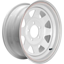 Martin Wheel 5-Hole Steel Custom Spoke Trailer Wheel with Valve Stem, 14X5.5, 5 Hole