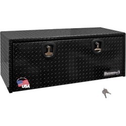 Buyers Products 18 in. x 18 in. x 48 in. Black Diamond Tread Aluminum Underbody Truck Box