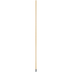 Truper 60 in. Wood Handle for Broom; Metal Threaded Tip