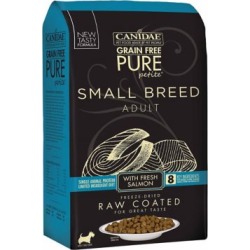 CANIDAE Grain Free PURE Petite Pet Small Breed Raw-Coated Adult Salmon Dry Dog Food, 4 lb. 1879