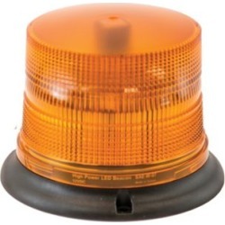 Buyers Products Amber 8 LED Beacon Light, 6.625 in. Diameter x 4.875 in. Tall