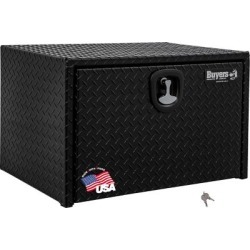 Buyers Products 18 in. x 18 in. x 24 in. Black Diamond Tread Aluminum Underbody Truck Box