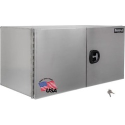 Buyers Products 18 in. x 24 in. x 60 in. XD Smooth Aluminum Underbody Truck Box with Barn Door