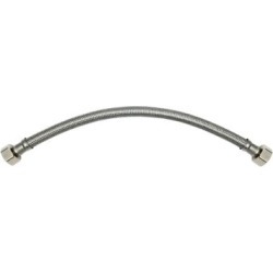 THEWORKS 12 in. Stainless Steel Supply Line 1/2 in. FIP x 1/2 in. FIP, SL131