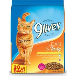 9Lives Lean & Tasty Dry Cat Food; 20 lb. Bag